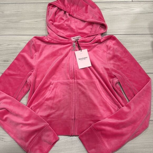 NWT juicy couture hot pink track suit size large Bedazzled butt and back - Picture 8 of 13